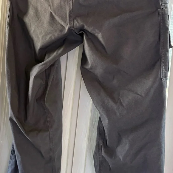 Men's Gray DuluthFlex Fire Hose Relaxed Fit Sweat Management Cargo Work Pants - Picture 9 of 9